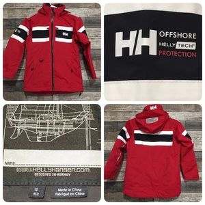 Helly Hansen OffShore Helly Tech Ski / Sailing Jacket Youth 12 (152) Red